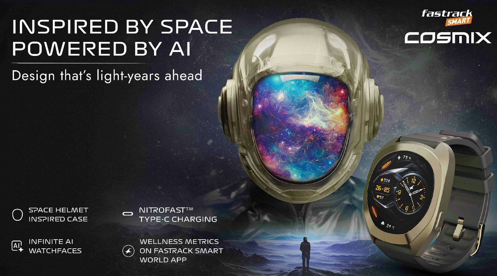 Fastrack Smart Unveils Cosmix, a Smartwatch Inspired by Space. Powered By AI