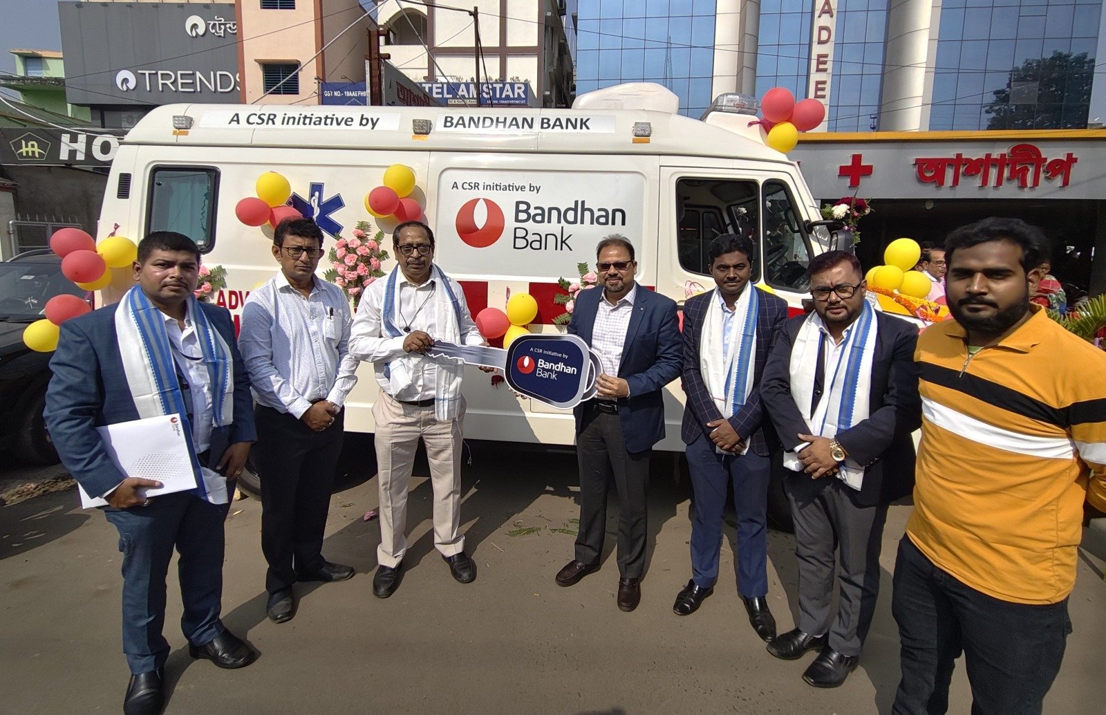 Bandhan Bank Donates 10 ambulances across India, three in West Bengal