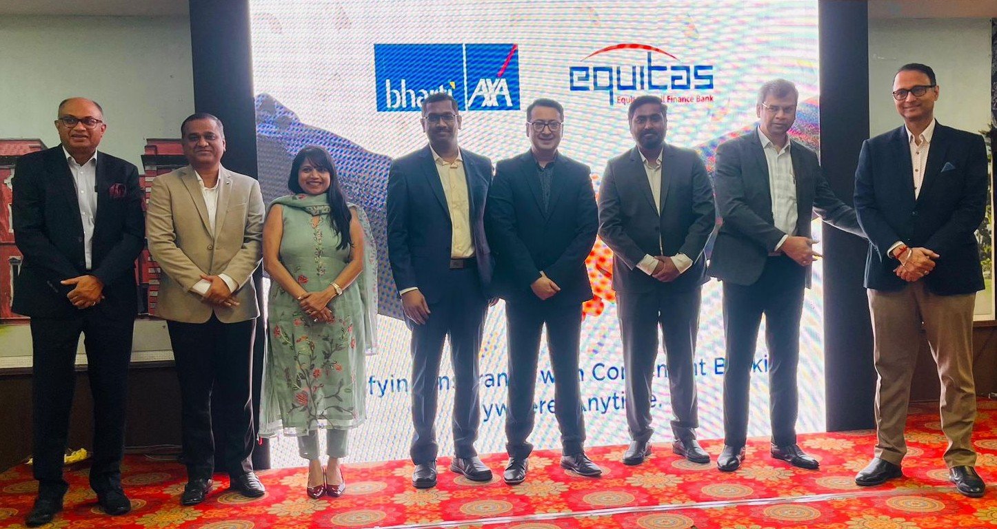 भारती एक्सा लाइफ इंश्योरेंस और एक्विटास स्मॉल फाइनेंस बैंक ने की रणनीतिक बैंकएश्योरेंस भागीदारी की घोषणा